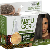Kit Natucor Óleos Da Amazônia Castanho Escuro 3.0 + Novex Reposição De Massa 400G